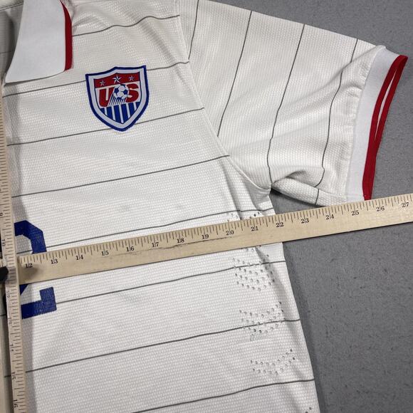 United States Soccer Jersey Men Large World Cup 2014 DeAndre Yedlin Nike Dri Fit - Picture 7 of 11